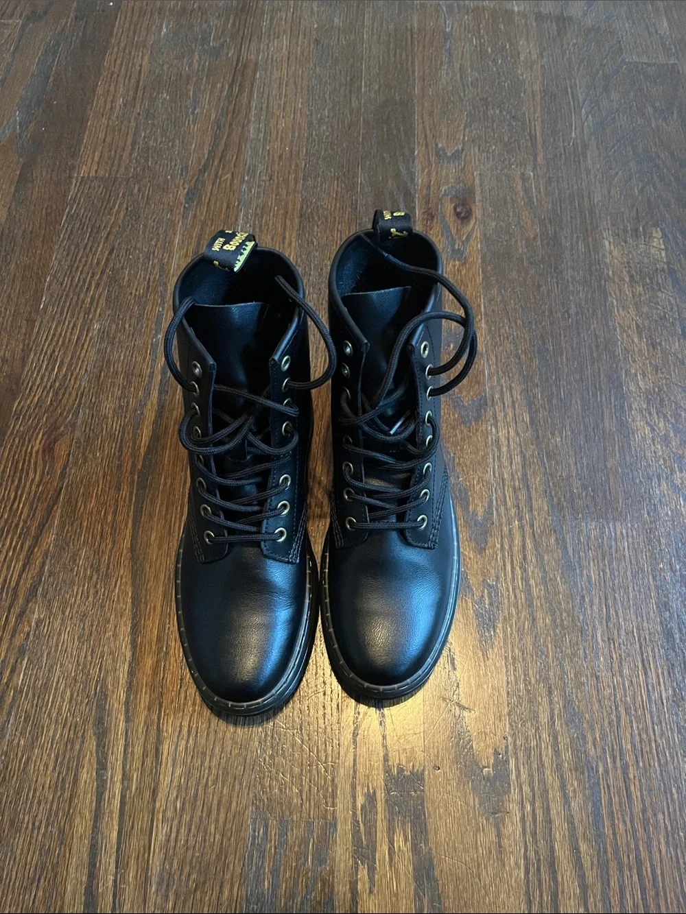 Dr. Martens Black Leather Lace-Up Ankle Boots